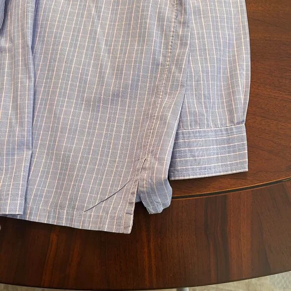 Ralph Lauren Purple Label Mens long sleeve Shirt blue/pink plaid sz M - Picture 5 of 5